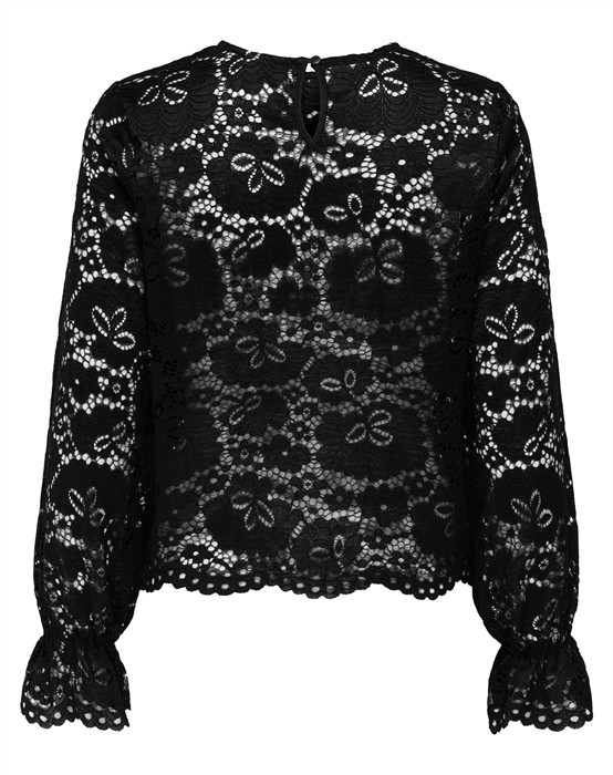 JDYLacey Lace Bluse - Sort